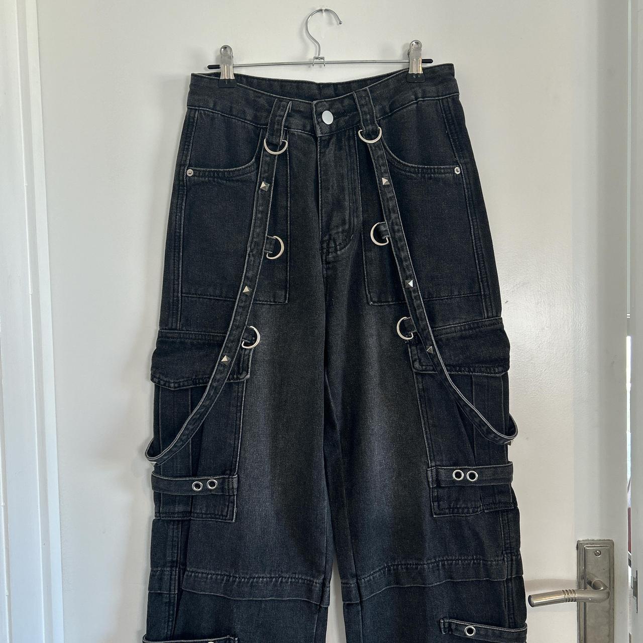 Japanese Archive Flared Bondage Cargo Pants