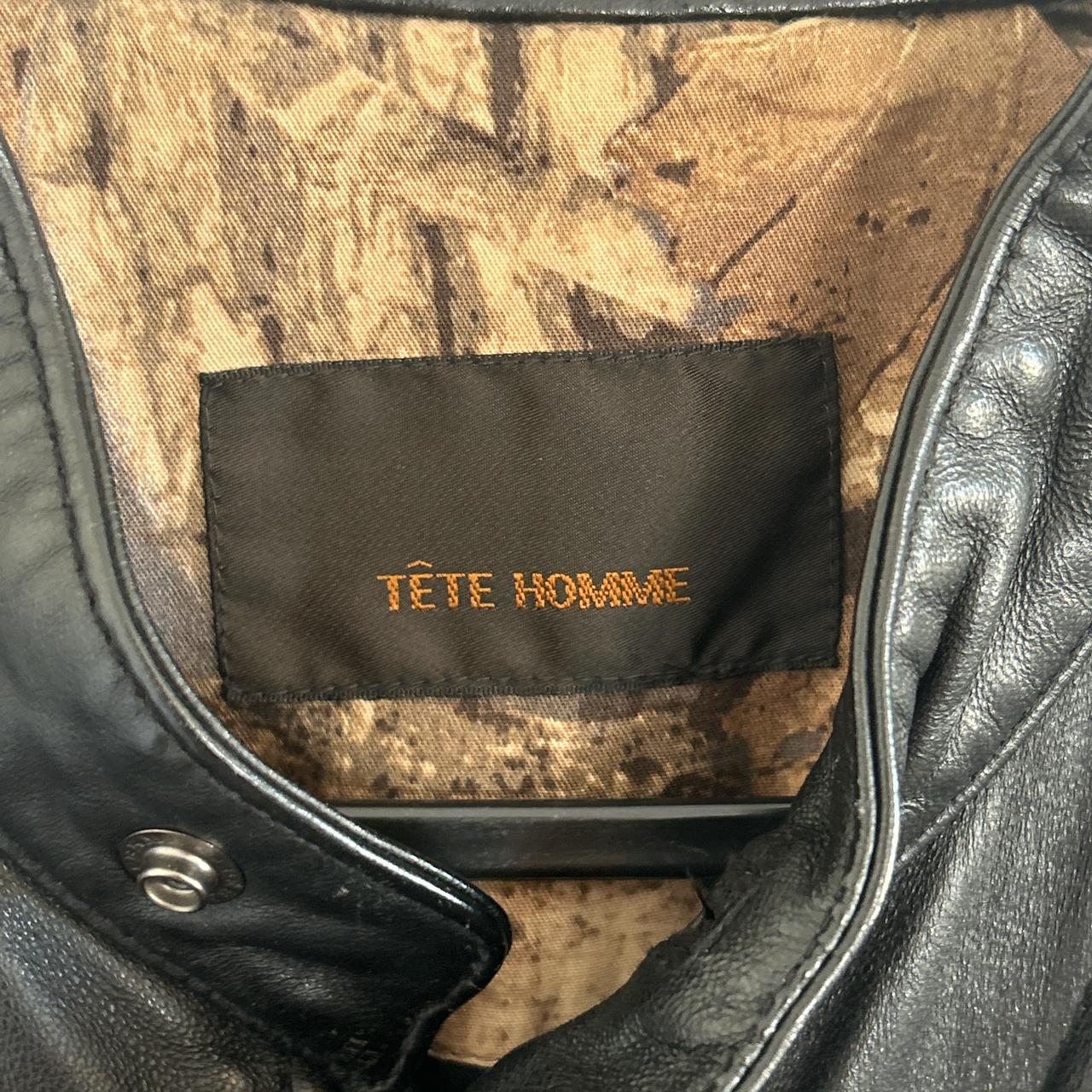 Tete Homme Leather Biker Jacket Rider