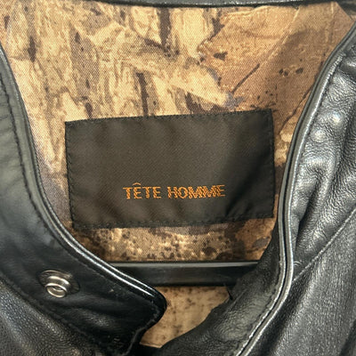 Tete Homme Leather Biker Jacket Rider