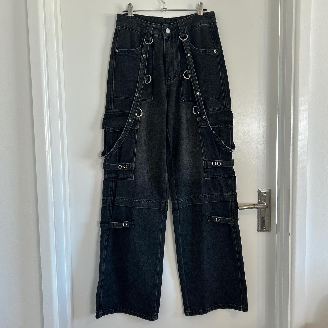 Japanese Archive Flared Bondage Cargo Pants