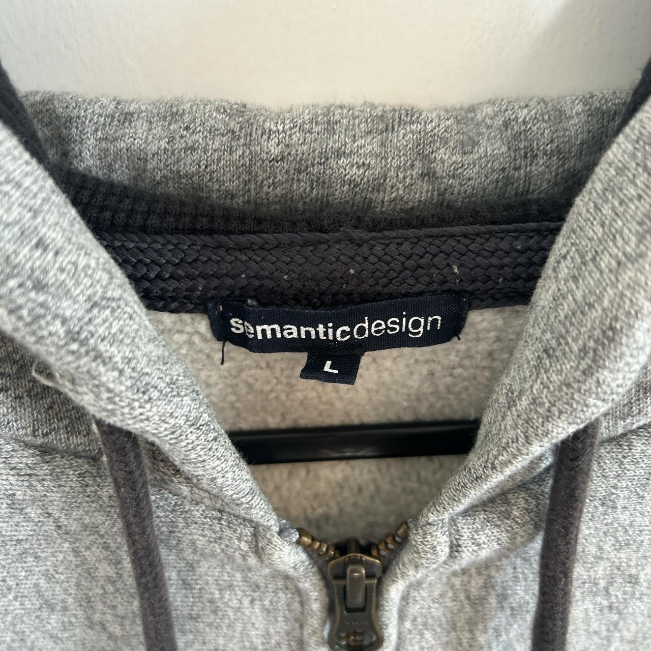 Semantic Design Athletic Zip Hoodie